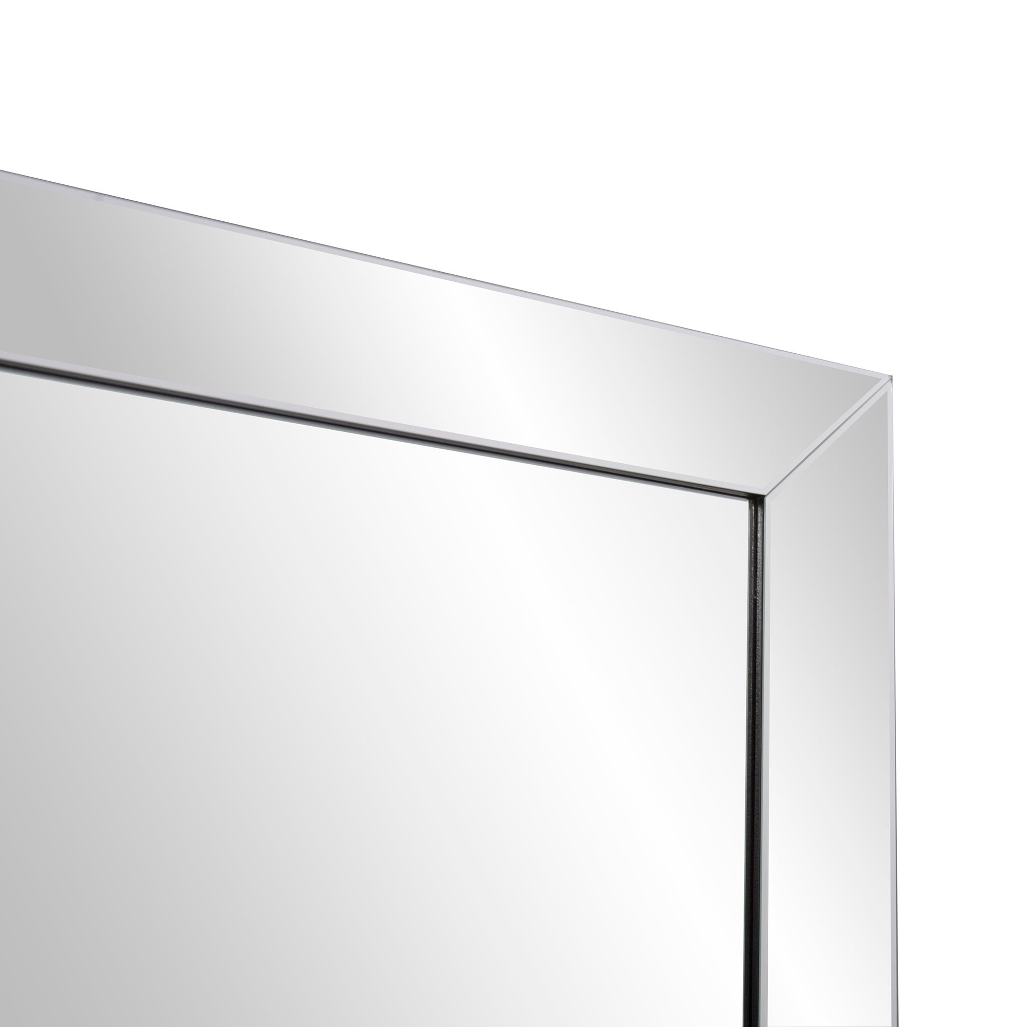 Camden Rectangular White Bathroom Mirror with Shelf 550 x 700mm